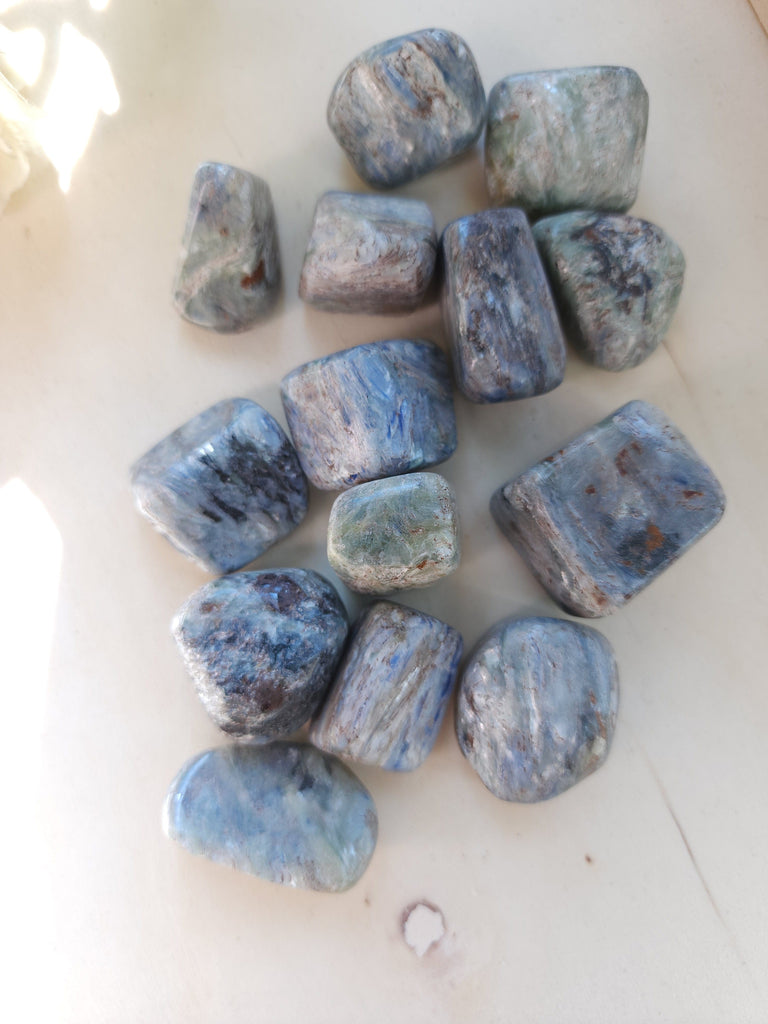 Crystals, Stones, & Gems Blue Kyanite Tumbled Stones