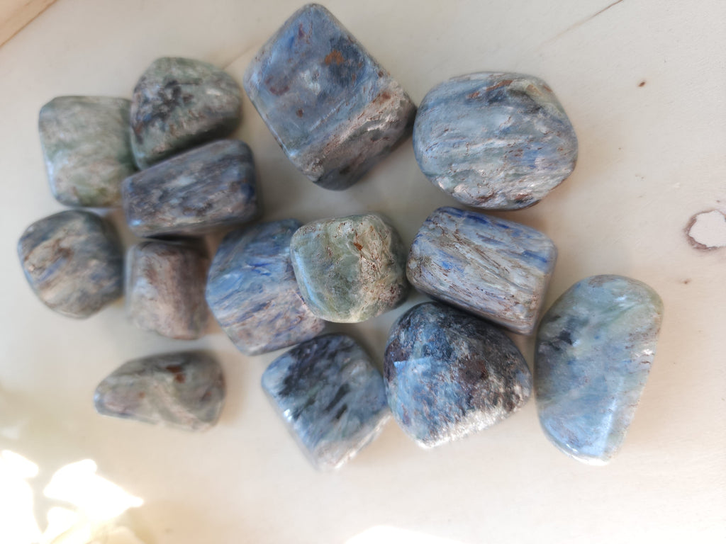 Crystals, Stones, & Gems Blue Kyanite Tumbled Stones