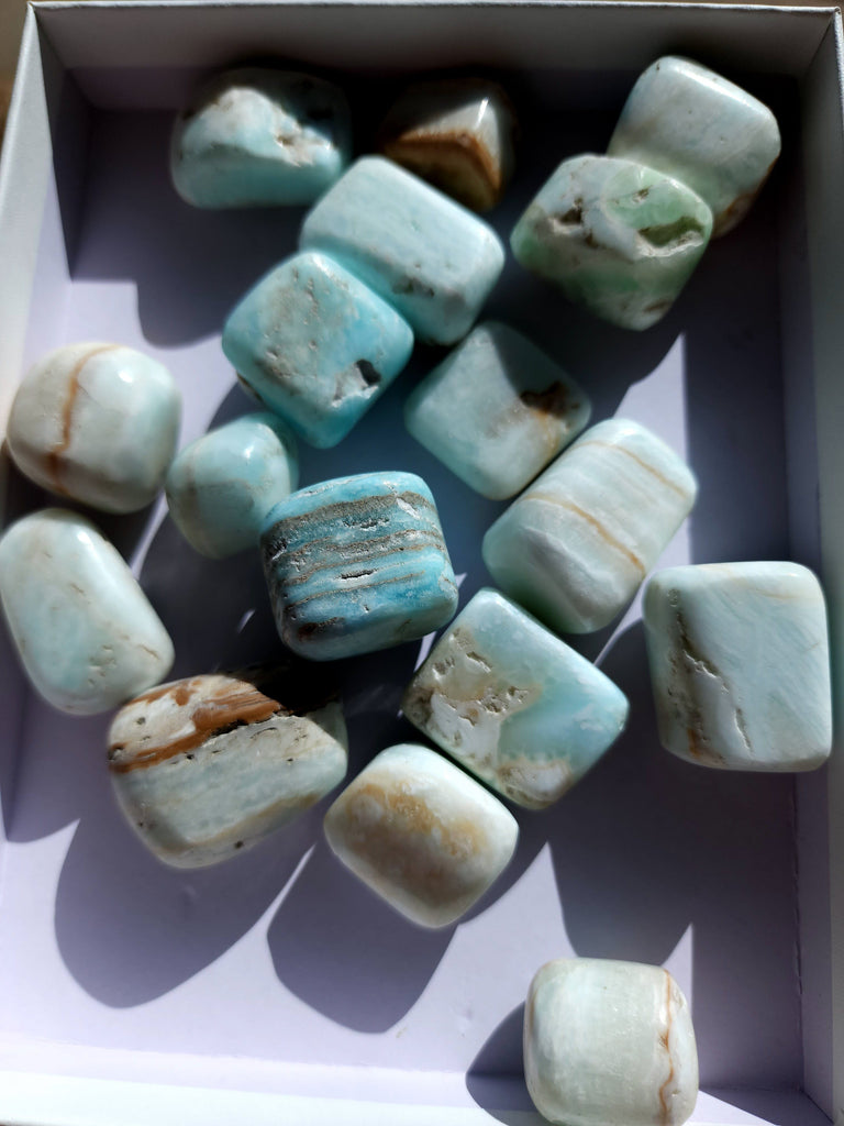 Crystals, Stones, & Gems Caribbean Calcite Tumbles - Large
