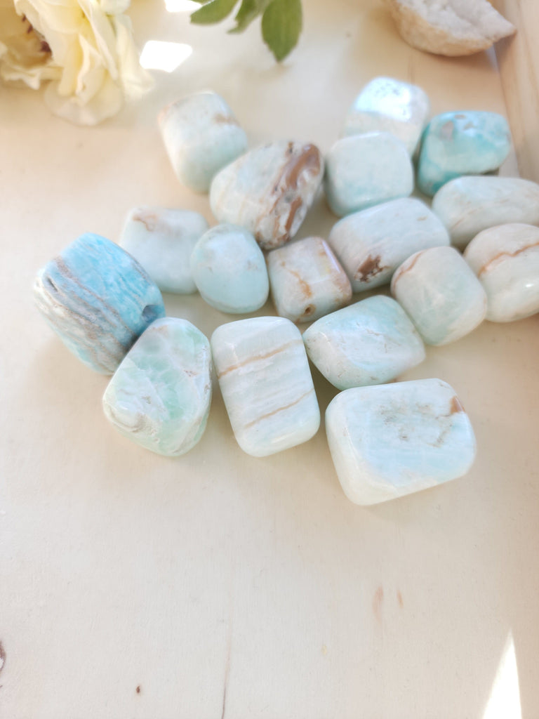 Crystals, Stones, & Gems Caribbean Calcite Tumbles - Large