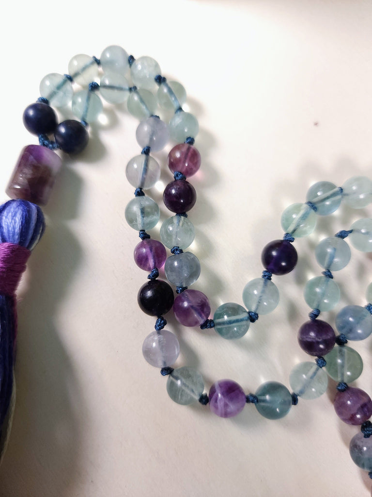 Crystals, Stones, & Gems Concentration and ADHD Prayer Mala - Third Eye Meditation