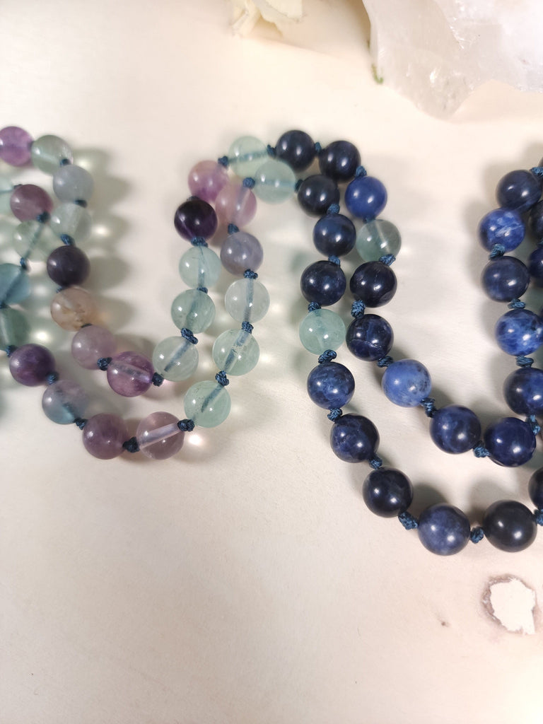 Crystals, Stones, & Gems Concentration and ADHD Prayer Mala - Third Eye Meditation