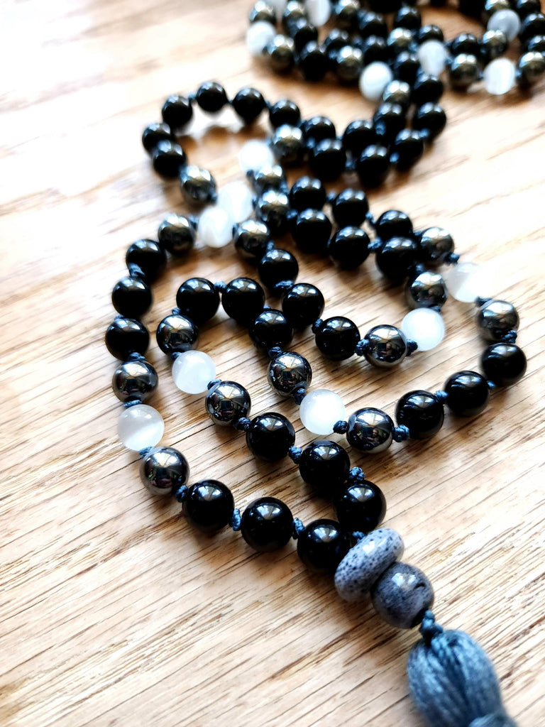 Crystals, Stones, & Gems Divine Feminine Grounding Meditation Prayer Mala - Third Eye Meditation