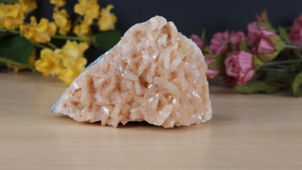 Exceptional Peach Pink Dolomite Crystal Cluster Specimen