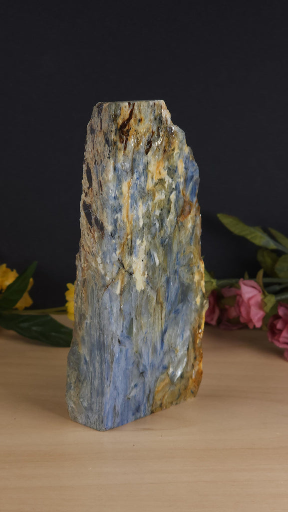 Gorgeous Blue Kyanite Polished Crystal Slab