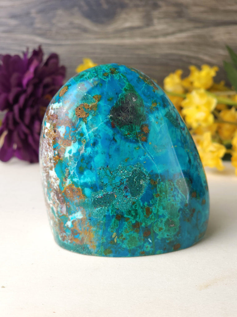 Crystals, Stones, & Gems Gorgeous Chrysocolla Freeform from Peru