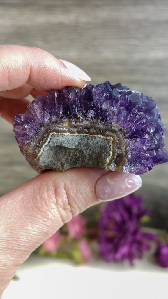 Crystals, Stones, & Gems Gorgeous High Quality Amethyst Cluster Deep Purple Amethyst Crystal