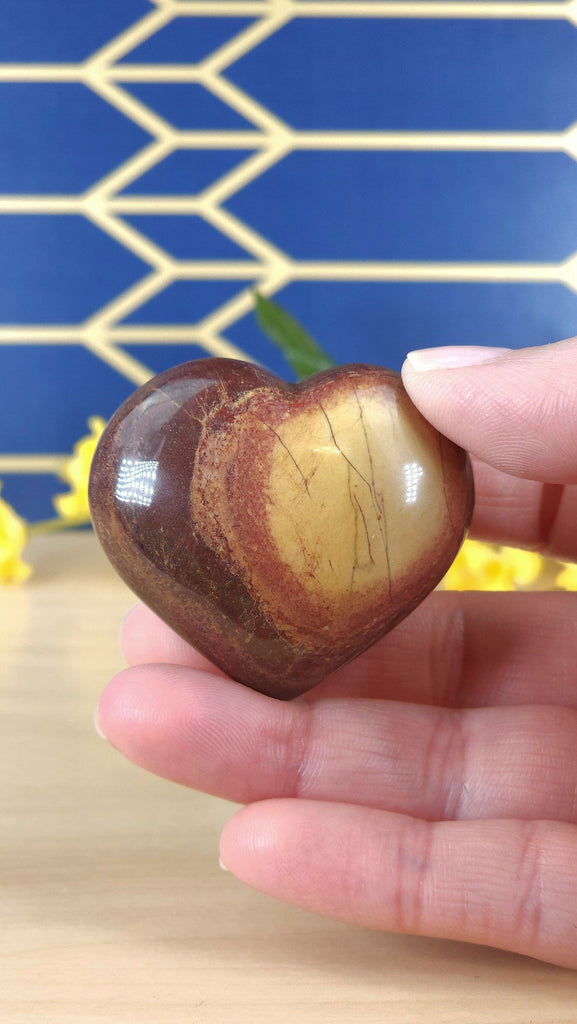 Gorgeous High Quality Mookaite Jasper Polished Crystal Heart