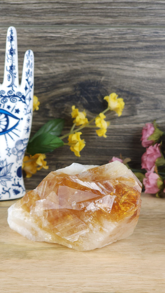 Crystals, Stones, & Gems Gorgeous Large Citrine Crystal Rough Unpolished