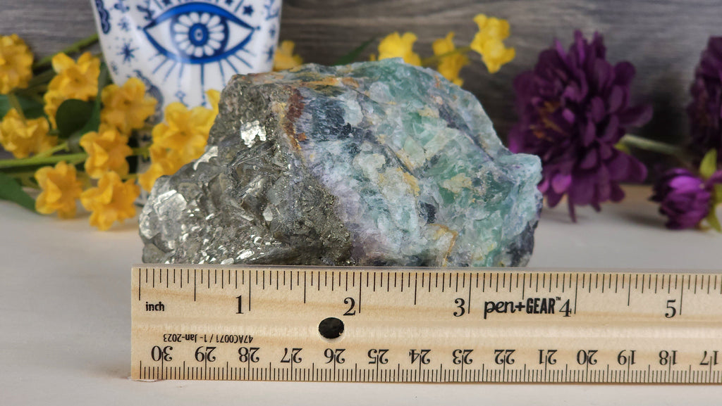 Crystals, Stones, & Gems Gorgeous Mica on Fluorite Mica Crystal Rough Raw Unpolished