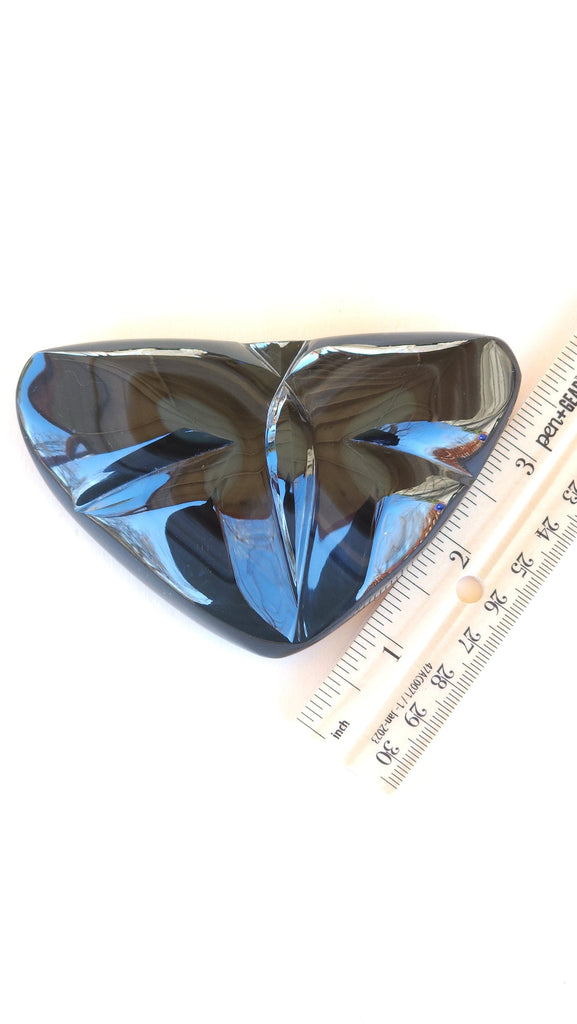 Gorgeous Rainbow Obsidian High Polish Shifty Green Multicolor Sheen Butterfly