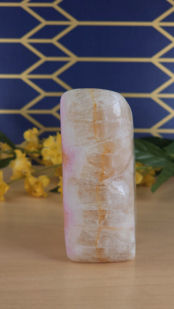 Gorgeous Rare Pink Aragonite Crystal Polished Freeform  | High Quality Heart Chakra Stone