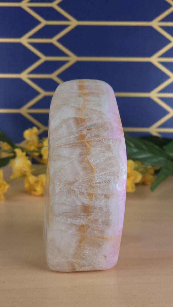 Gorgeous Rare Pink Aragonite Crystal Polished Freeform  | High Quality Heart Chakra Stone