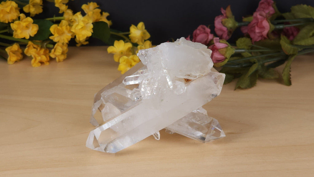 Incredible High Quality Natural Clear Quartz Cluster Raw Water Clear Crystal Quartz