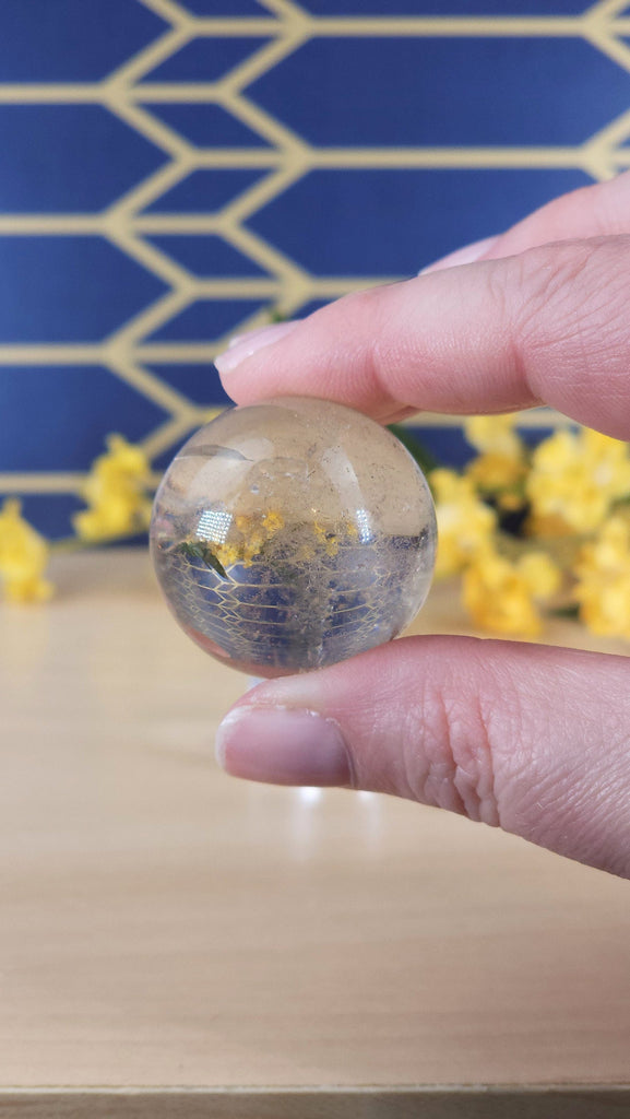 Incredible High Quality Water Clear Quartz Crystal Sphere Scrying Crystal