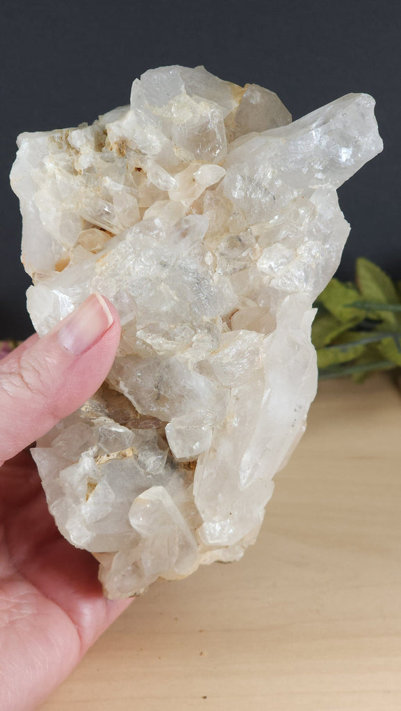 Incredible Natural Clear Quartz on Matrix Extra Large Cluster Raw Crystal Quartz