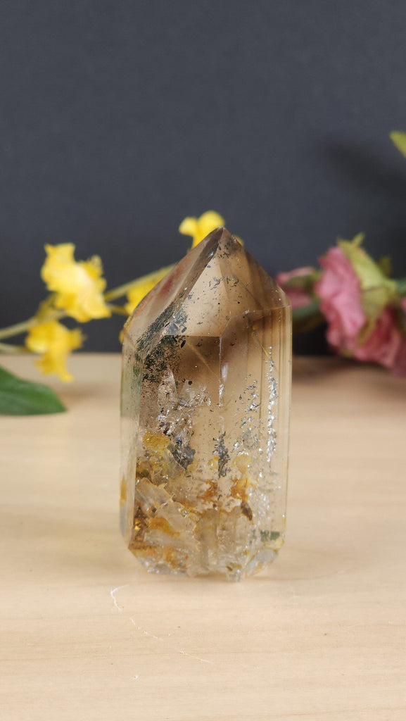 Crystals, Stones, & Gems Incredible Water Clear Phantom Quartz Tower Garden Quartz Point