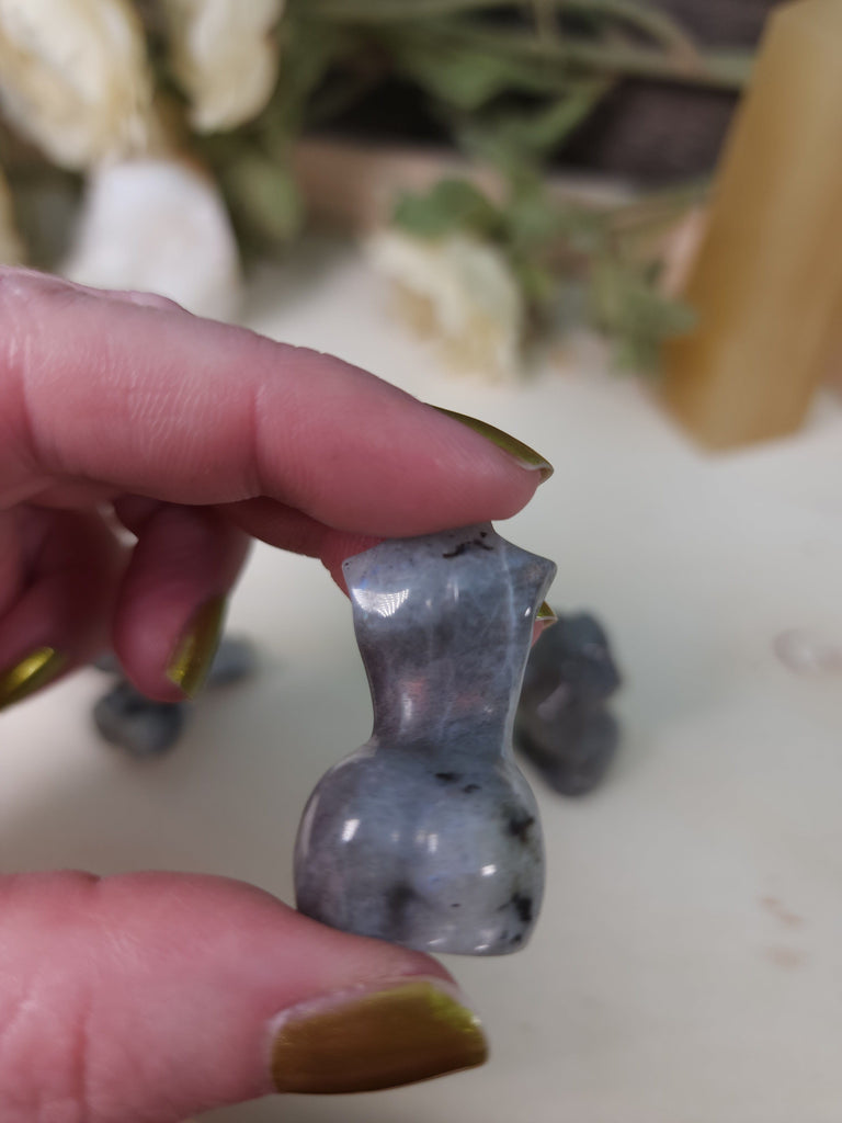 Crystals, Stones, & Gems Labradorite Goddess Carved Crystal Stone