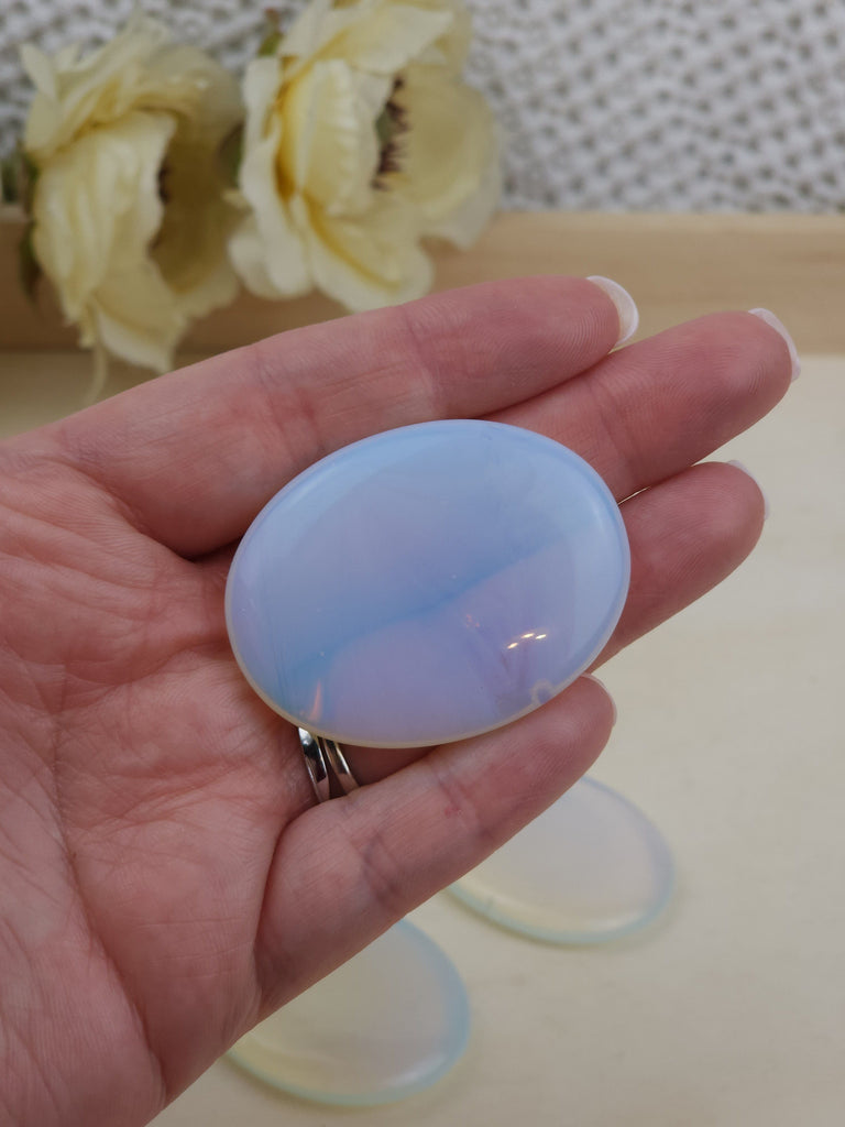Crystals, Stones, & Gems One (1) Opalite Worry Stone