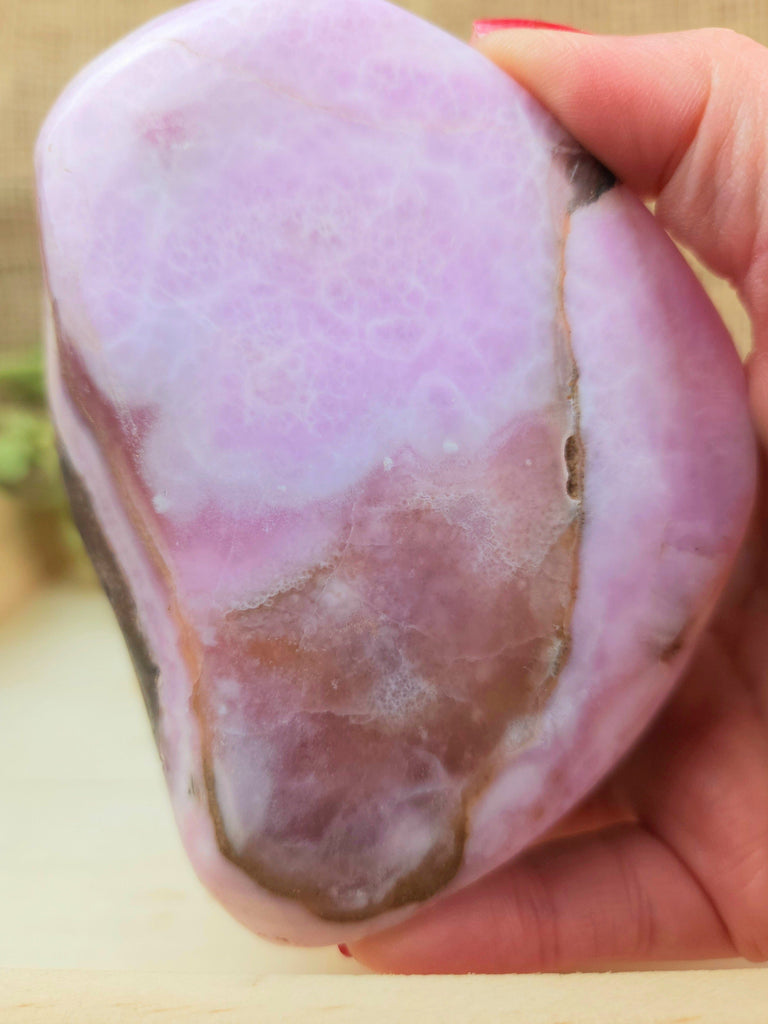 Crystals, Stones, & Gems Pink Aragonite Polished Freeform 2| Pink Tchazar Crystal Stone - High Quality Rare!