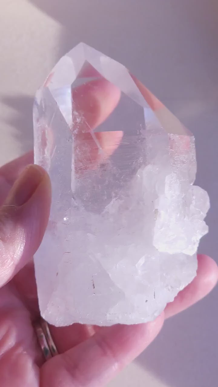 Incredible High Quality Water Clear Quartz Crystal Penetrator Tower