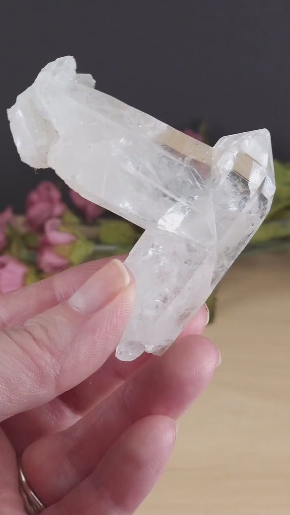 Incredible High Quality Natural Clear Quartz Cluster Raw Water Clear Crystal Quartz