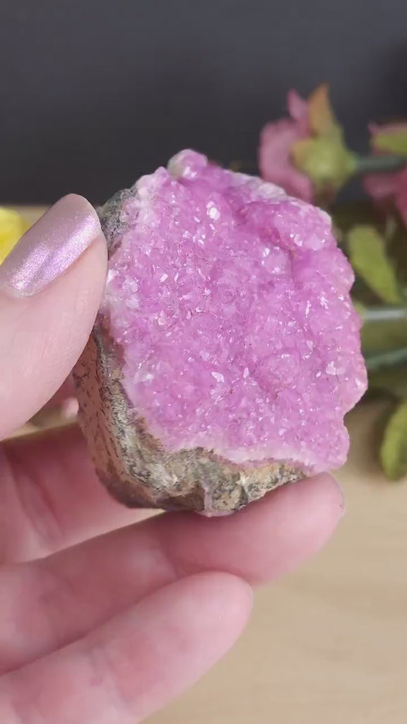 Incredible Pink Cobalto Calcite Crystal Specimen