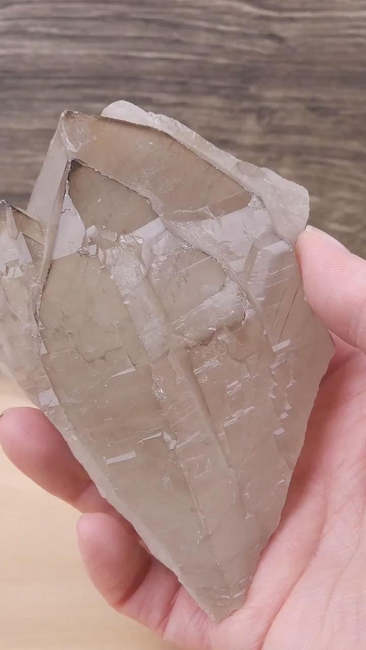 Stunning High Quality Elestial High Shine Natural Smoky Quartz