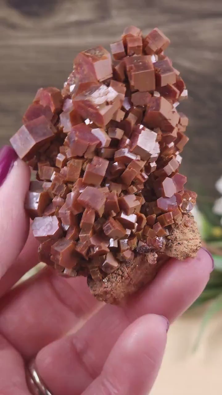 Incredible Vanadinite Cluster Crystal Specimen