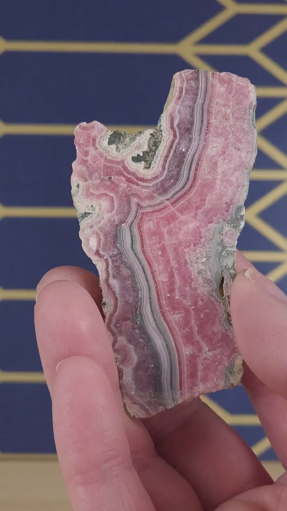 Stunning Rhodochrosite Crystal Slice Slab