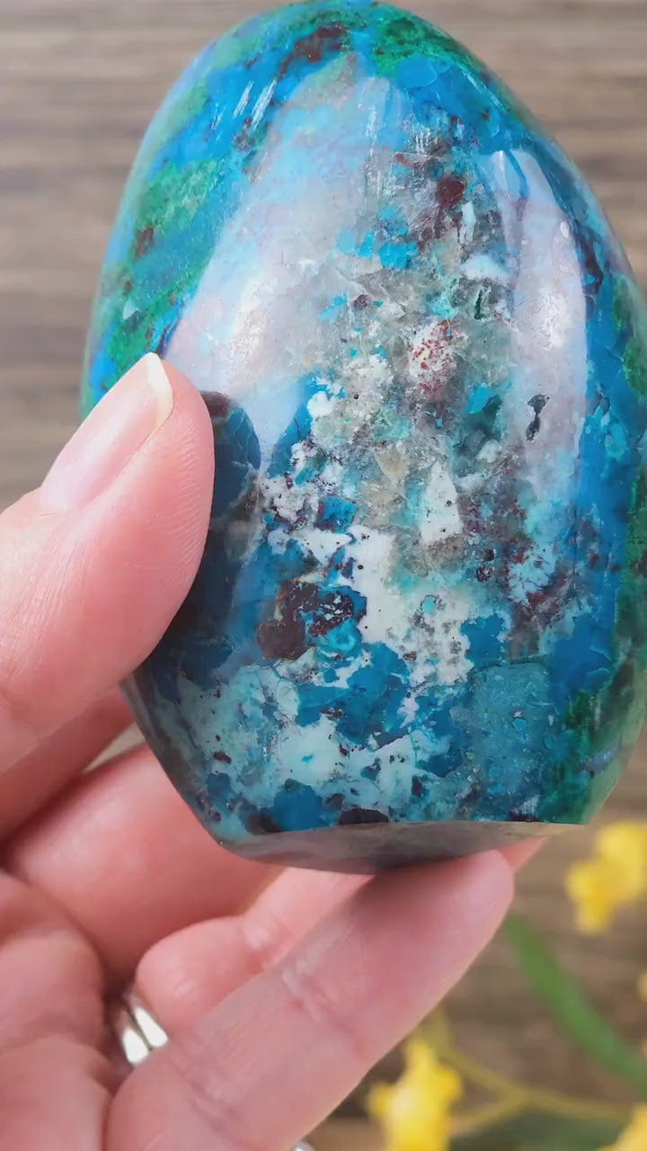 Gorgeous Chrysocolla Freeform from Peru