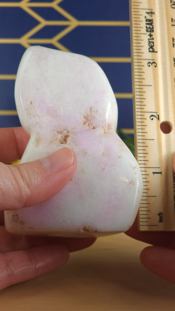 Rare Pale Pink Aragonite Crystal Polished Freeform  | High Quality Heart Chakra Stone