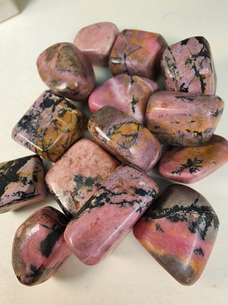 Crystals, Stones, & Gems Rhodonite Tumbles