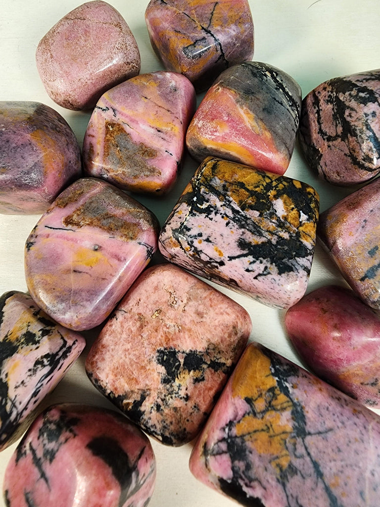 Crystals, Stones, & Gems Rhodonite Tumbles
