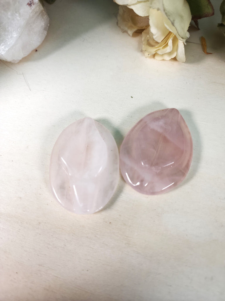 Crystals, Stones, & Gems Rose Quartz Source of Life Yoni Vulva Carved Stones