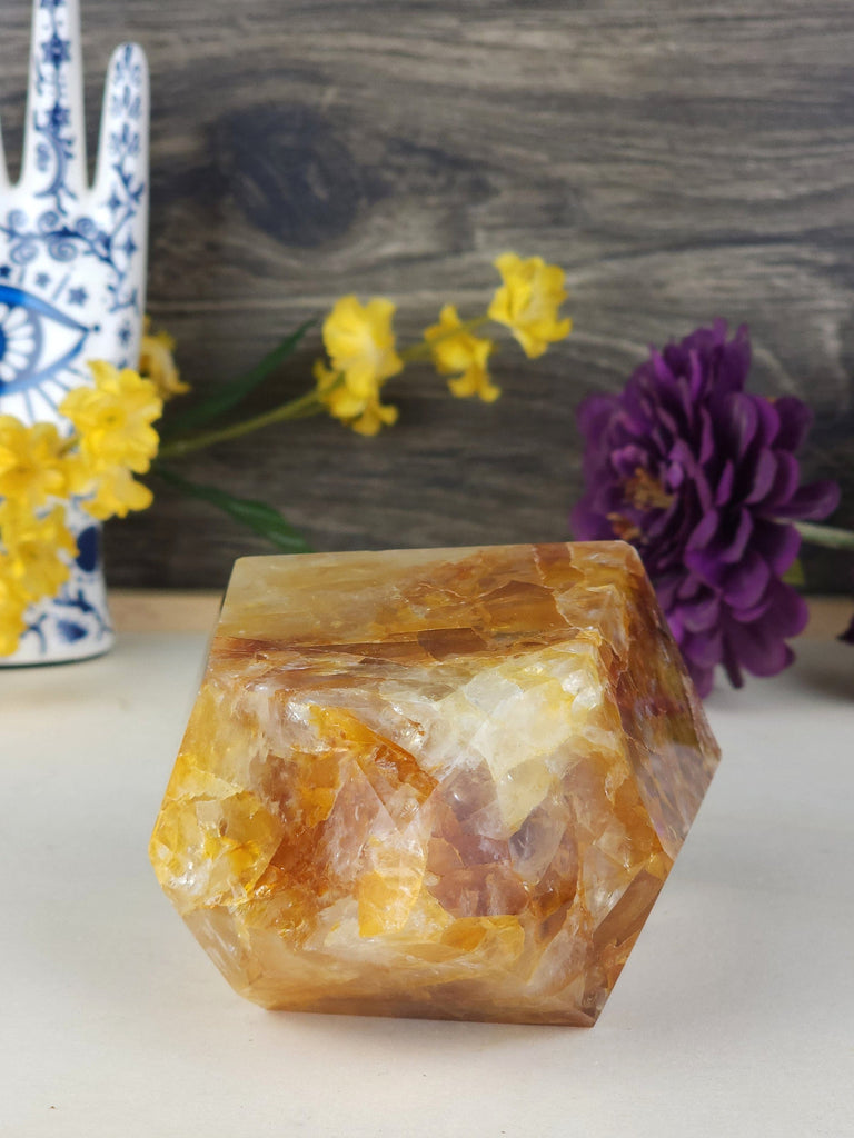 Crystals, Stones, & Gems Stunning High Quality Golden Healer Quartz Freeform Crystal Tower from Brazil Crystals for Manifestation 1