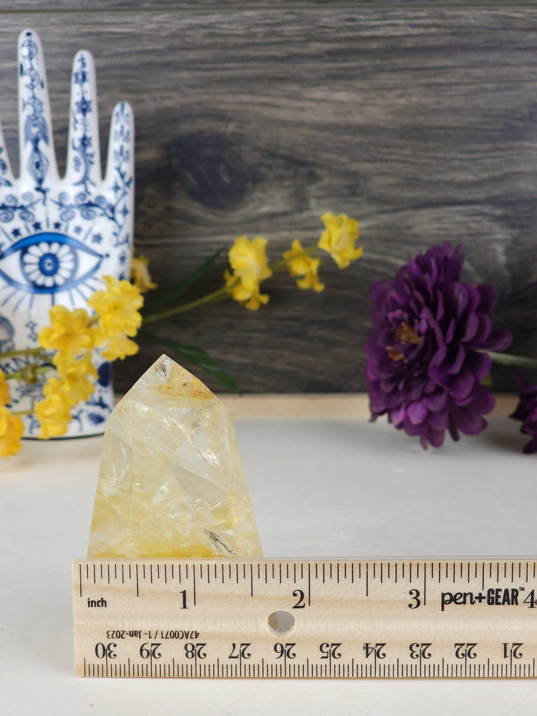 Stunning High Quality Golden Healer Quartz Freeform Crystal Tower from Brazil Crystals for Manifestation