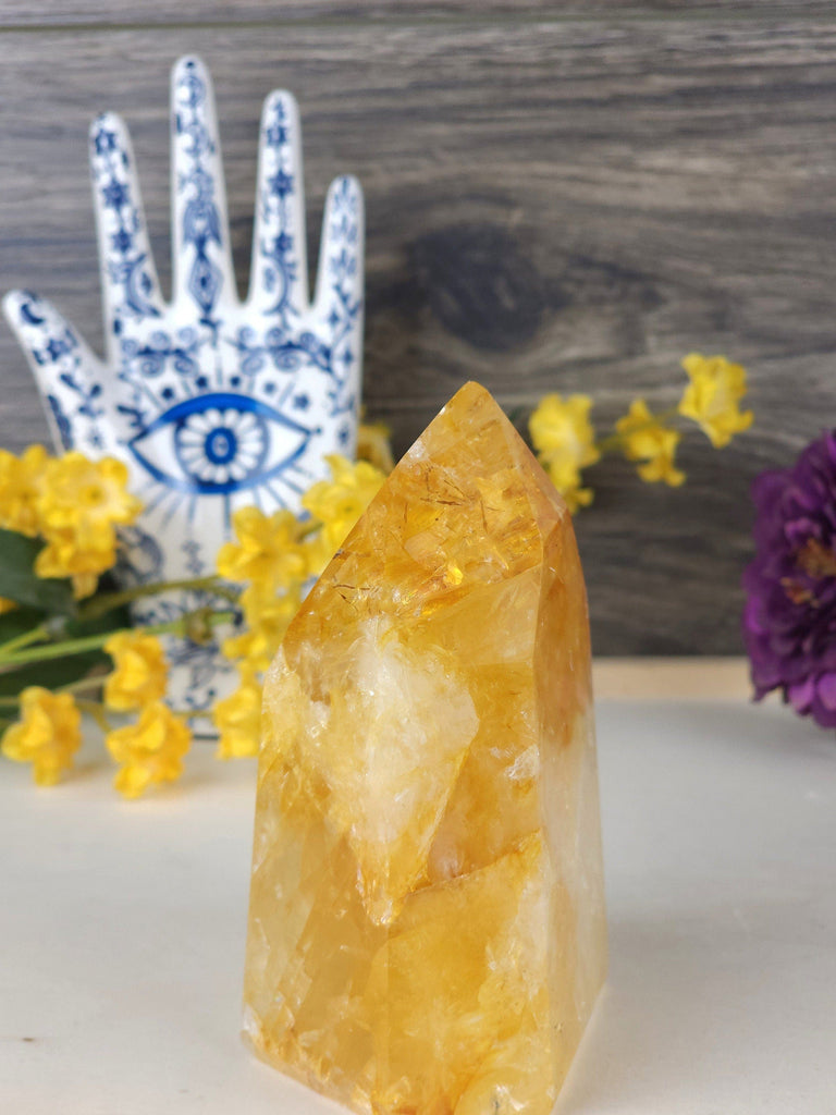 Crystals, Stones, & Gems Stunning High Quality Golden Healer Quartz Freeform Crystal Tower from Brazil Crystals for Manifestation 5