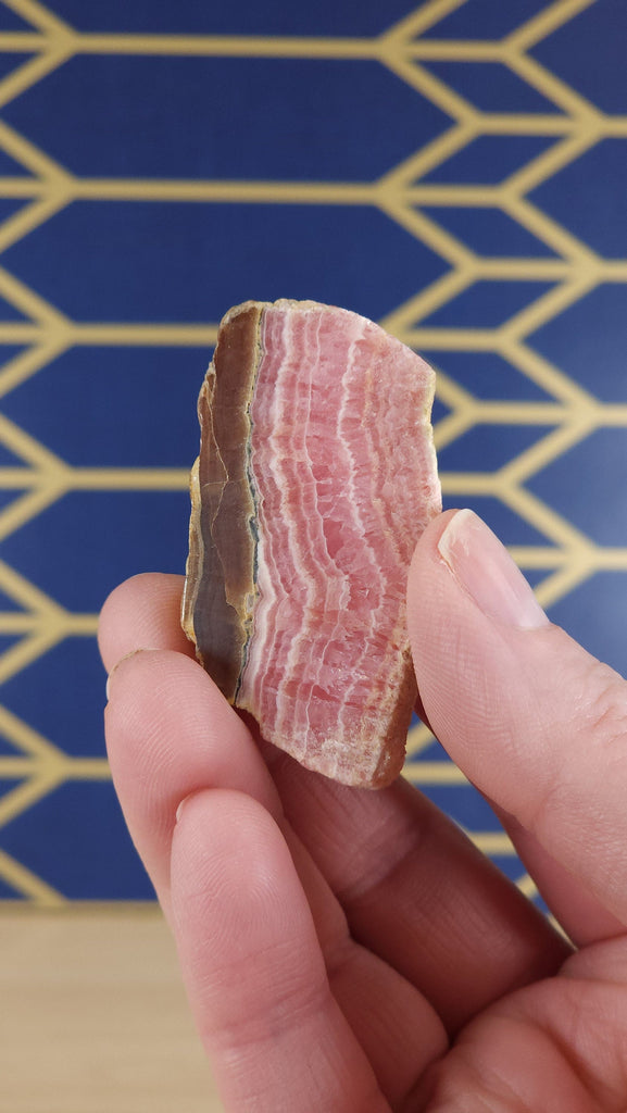 Stunning Rhodochrosite Crystal Slice Slab