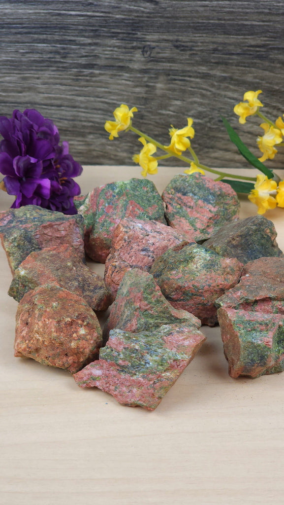 Crystals, Stones, & Gems Unakite, Raw Healing Crystal