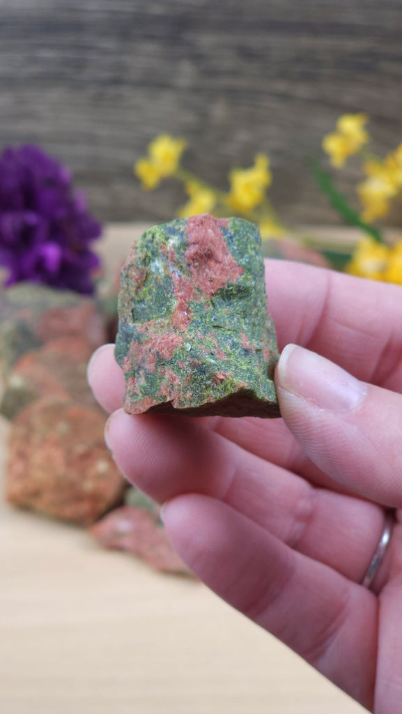 Crystals, Stones, & Gems Unakite, Raw Healing Crystal