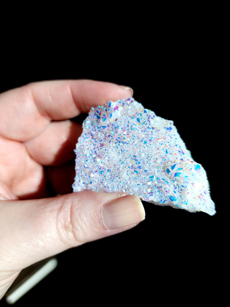 Crystals, Stones, & Gems Aura Quartz Cluster Raw Crystal