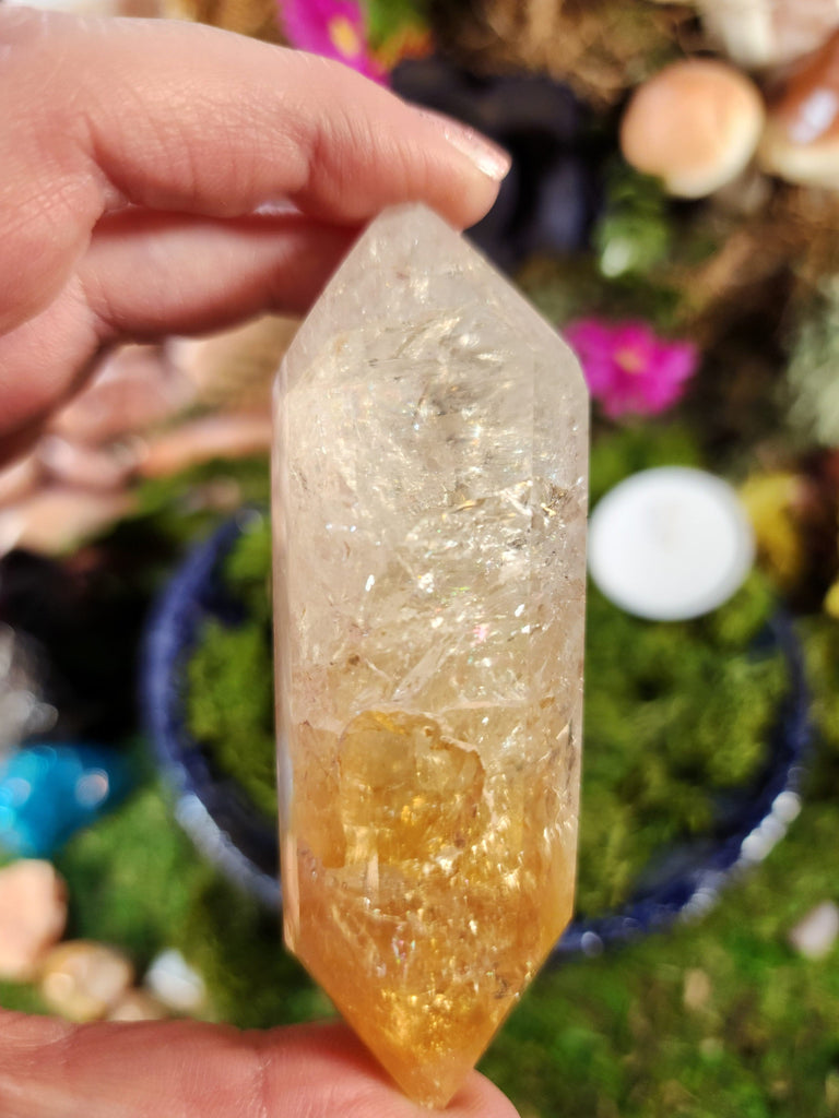 Crystals, Stones, & Gems Citrine Double Terminated Wand