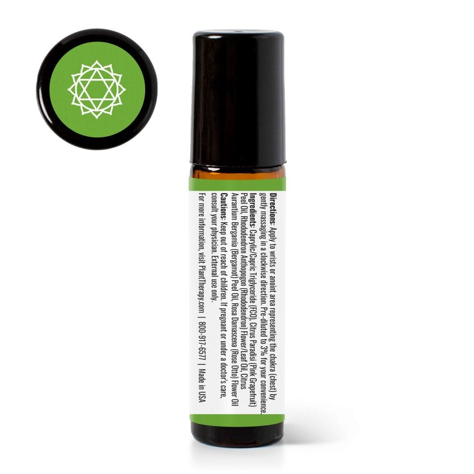 Heart Chakra Essential Oil Blend- Pre-diluted Roll-on