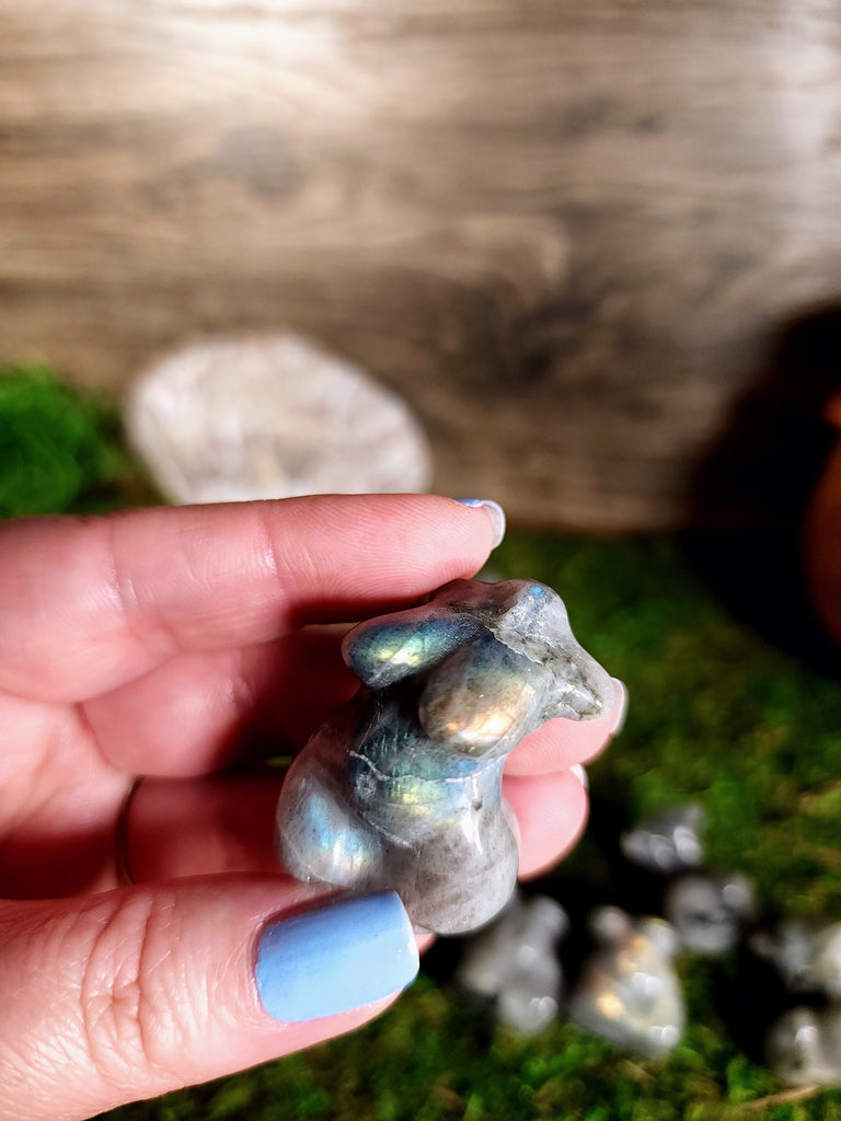 Crystals, Stones, & Gems Labradorite Curvy Goddess Carved Crystal Stone