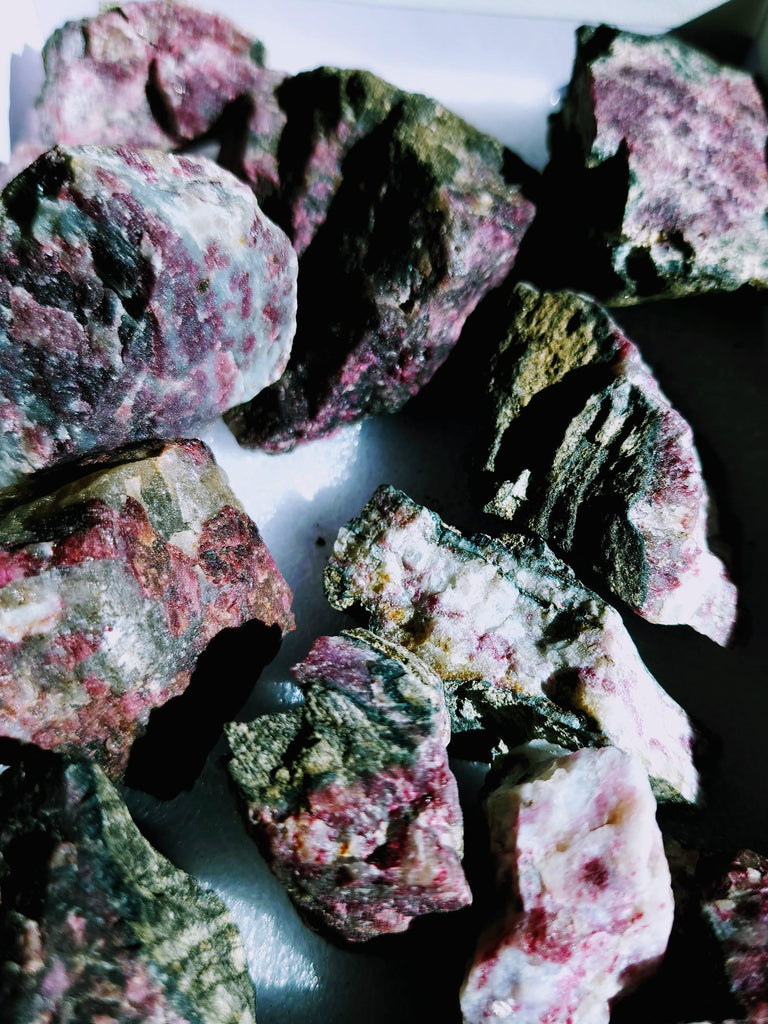 Crystals, Stones, & Gems Plum Blossom Tourmaline, Raw Healing Crystal