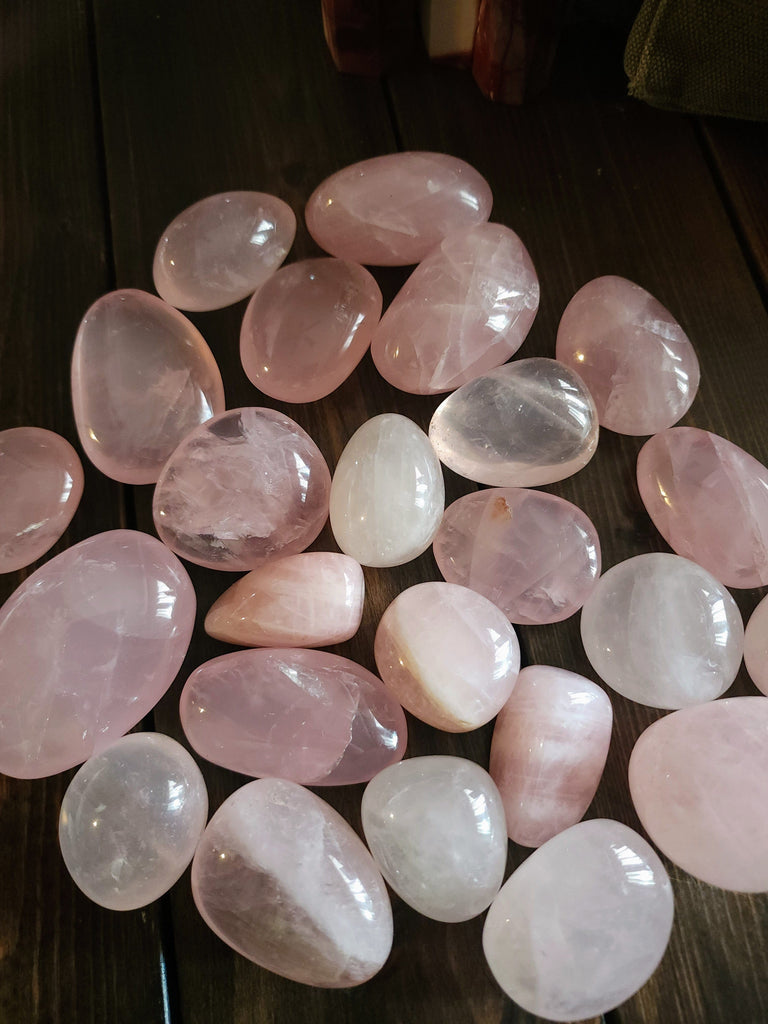 Crystals, Stones, & Gems Rose Quartz Tumbled - Large