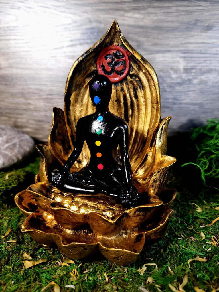 Seven Chakra Lotus Backflow Incense Burner Holder
