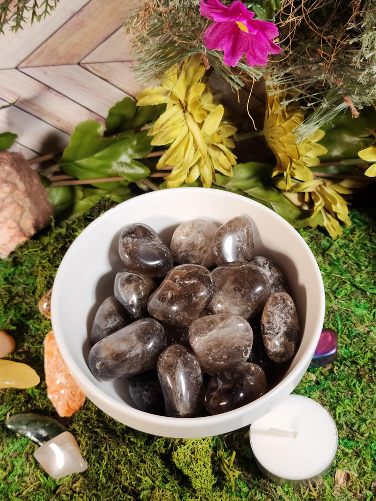 Crystals, Stones, & Gems Smoky Quartz Tumbled